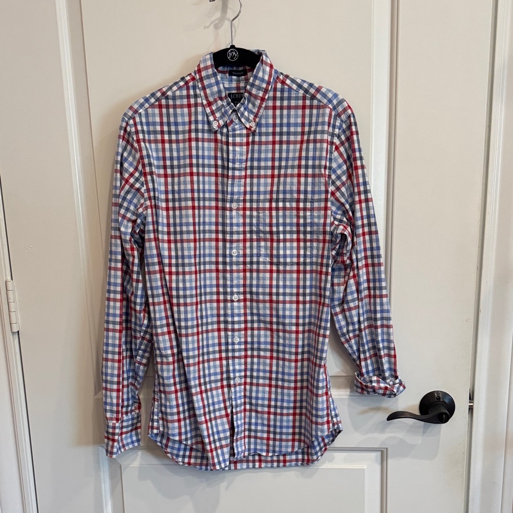 J. Crew Multicolor Plaid Button Down Shirt